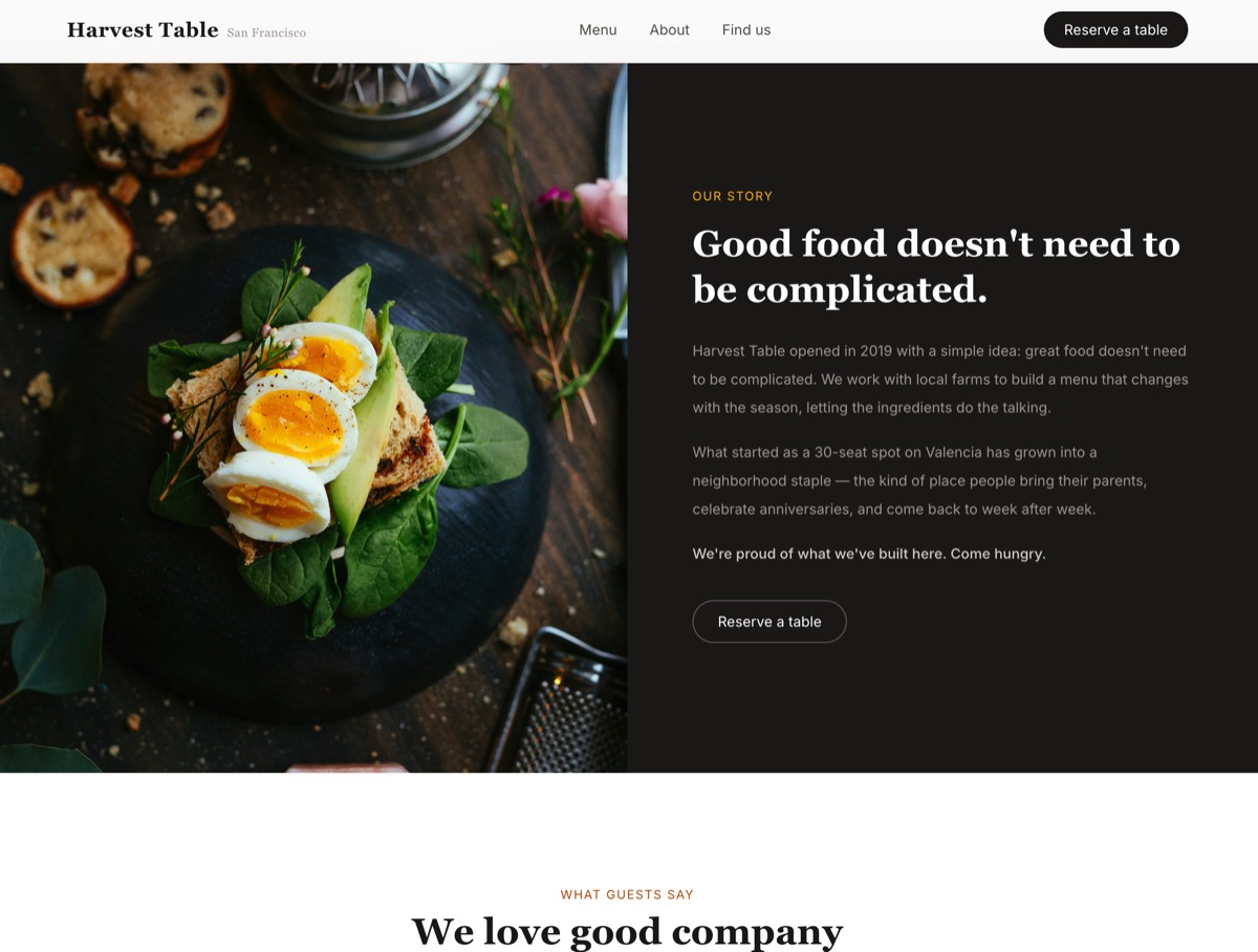 Harvest Table